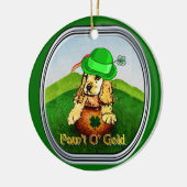 Cocker Spaniel St Patricks Day Keramisch Ornament (Links)