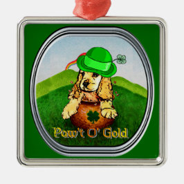 Cocker Spaniel St Patricks Day Metalen Ornament