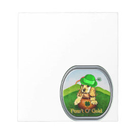 Cocker Spaniel St Patricks Day Notitieblok
