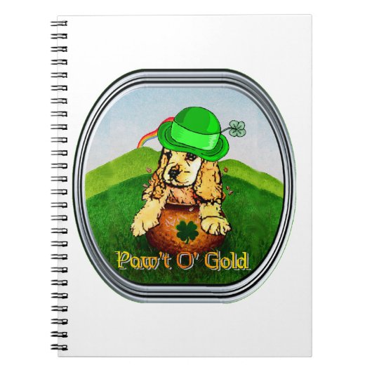Cocker Spaniel St Patricks Day Notitieboek (Voorkant)