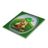Cocker Spaniel St Patricks Day Tegeltje (Zijkant)