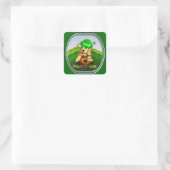 Cocker Spaniel St Patricks Day Vierkante Sticker (Tas)