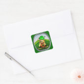Cocker Spaniel St Patricks Day Vierkante Sticker (Envelop)