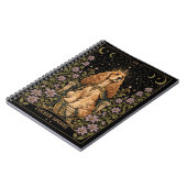 Cocker Spaniel, Starlit Tarot Kunst Notitieboek (Linkerzijde)