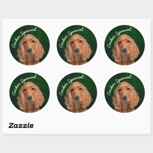 Cocker Spaniel Sticker (Vel)