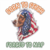 Cocker Spaniel Sticker (Voorkant)