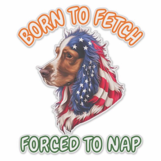 Cocker Spaniel Sticker (Voorkant)