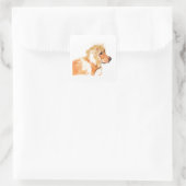 Cocker Spaniel Sticker, Honden Kunst Vierkante Sticker (Tas)