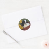 Cocker Spaniel-Stickers Ronde Sticker (Envelop)