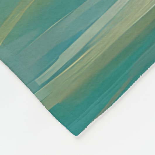 Cocker Spaniel Strand Surfen Schilderij Fleece Deken (Hoek)