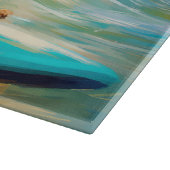 Cocker Spaniel Strand Surfen Schilderij Snijplank (Hoek)