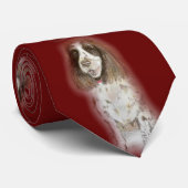 Cocker Spaniel Stropdas (Opgerold)