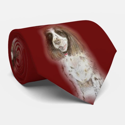 Cocker Spaniel Stropdas (Opgerold)