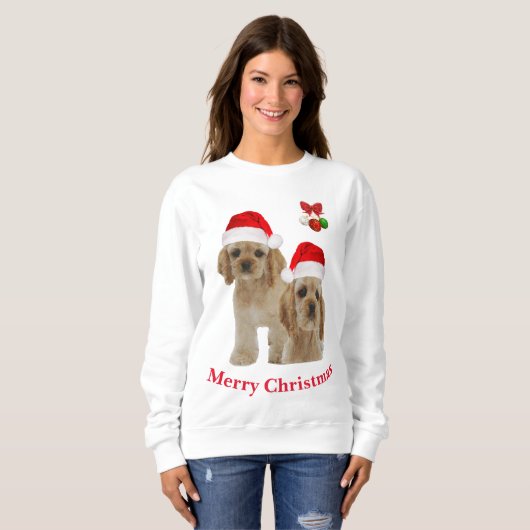 Cocker spaniel sweatshirt (Voorkant volledig)