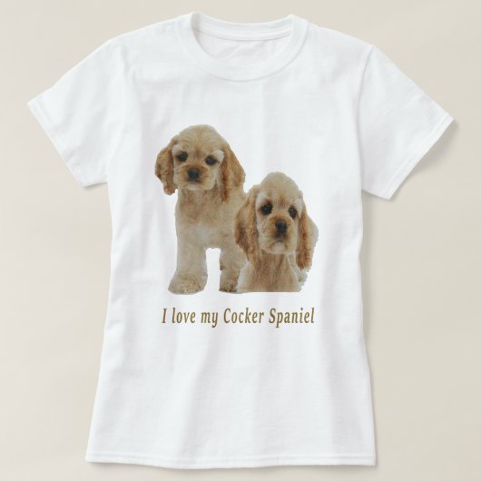 Cocker spaniel t-shirt (Design voorkant)