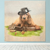 Cocker Spaniel Tapestry Poster Acrylprint Tript Canvas Afdruk (Insitu (Houten vloer))