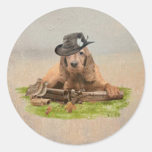 Cocker Spaniel Tapestry Poster Acrylprint Tript Ronde Sticker (Voorkant)