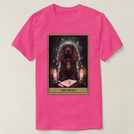 Cocker Spaniel Tarot T-shirt (Design voorkant)