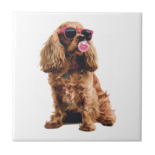 Cocker Spaniel Tegeltje (Voorkant)