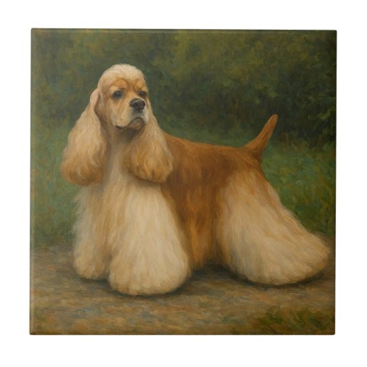 Cocker Spaniel Tegeltje (Voorkant)