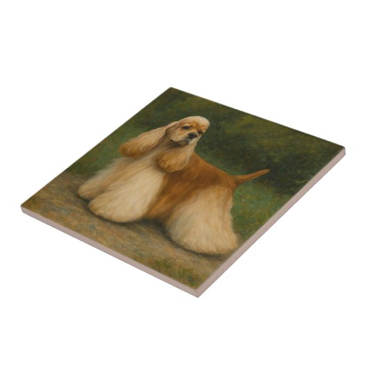 Cocker Spaniel Tegeltje (Zijkant)