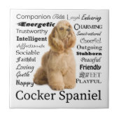 Cocker Spaniel Tile Tegeltje (Voorkant)