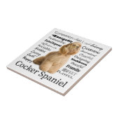 Cocker Spaniel Tile Tegeltje (Zijkant)
