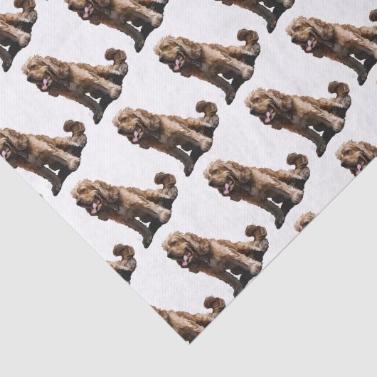 Cocker Spaniel Tissuepapier (Detail)