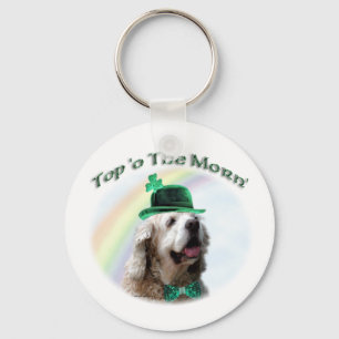 Cocker Spaniel Top of the Morn'; St. Patrick's dag Sleutelhanger