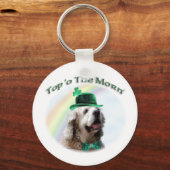 Cocker Spaniel Top of the Morn'; St. Patrick's dag Sleutelhanger (Voorkant)