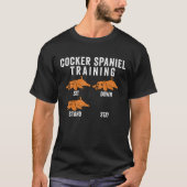 Cocker Spaniel Training Dog T-shirt (Voorkant)