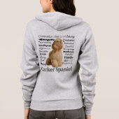 Cocker Spaniel Trait Hoodie (Achterkant)