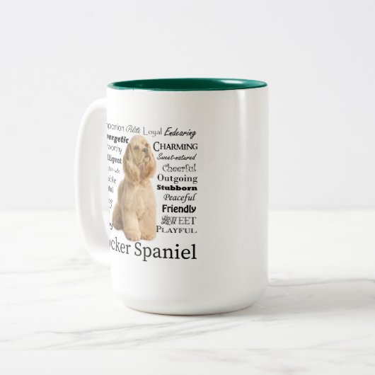 Cocker Spaniel Traits Mok (Voorkant links)