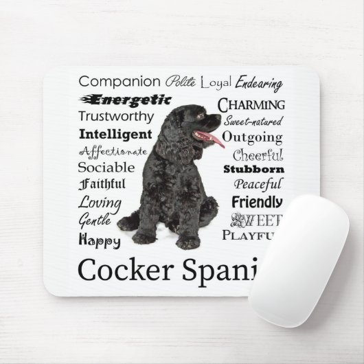 Cocker Spaniel Traits Mousepad Muismat (Met muis)