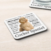 Cocker Spaniel Traits Onderzetters (Linkerzijde)