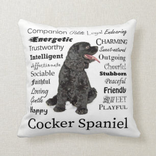 Cocker Spaniel Traits Pillow Kussen