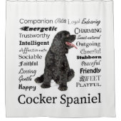 Cocker Spaniel Traits Showgordijn Douchegordijn (Voorkant)