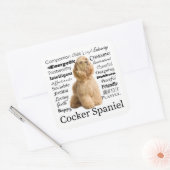 Cocker Spaniel Traits Stickers (Envelop)