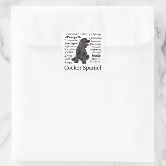 Cocker Spaniel Traits Stickers (Tas)