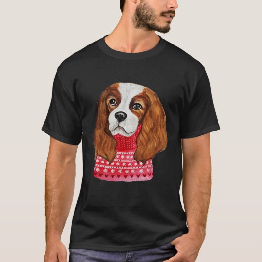 Cocker Spaniel Ugly Christmas Sweater Cocker Spani T-shirt (Voorkant)