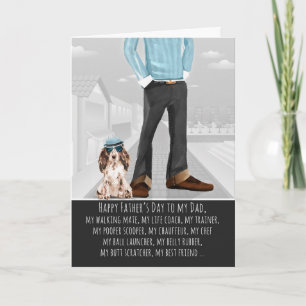 Cocker Spaniel uit de Dog-Vaderdag Kaart
