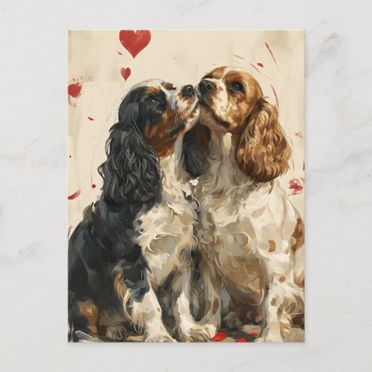 Cocker spaniel Valentijnsdag Briefkaart (Voorkant)
