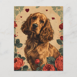Cocker Spaniel  Valentijnsdag Briefkaart