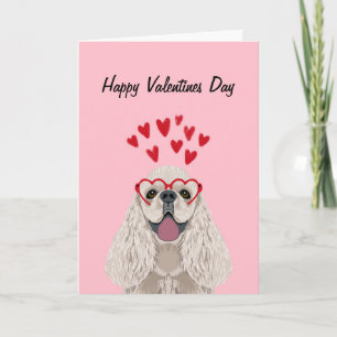 Cocker Spaniel Valentijnse Card - valentijnen voor Feestdagen Kaart