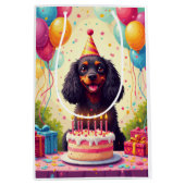 Cocker Spaniel Verjaardagsfeest Medium Cadeauzakje (Voorkant)
