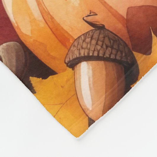 Cocker Spaniel verlaat Thanksgiving Fleece Deken (Hoek)