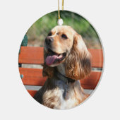 Cocker Spaniel-versiering Keramisch Ornament (Links)