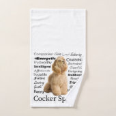 Cocker Spaniel vertrekt doekdoekset Bad Handdoek (Handdoek)