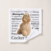 Cocker Spaniel vertrekt doekdoekset Bad Handdoek (Wasdoekje)