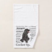 Cocker Spaniel vertrekt doekdoekset Bad Handdoek (Handdoek)